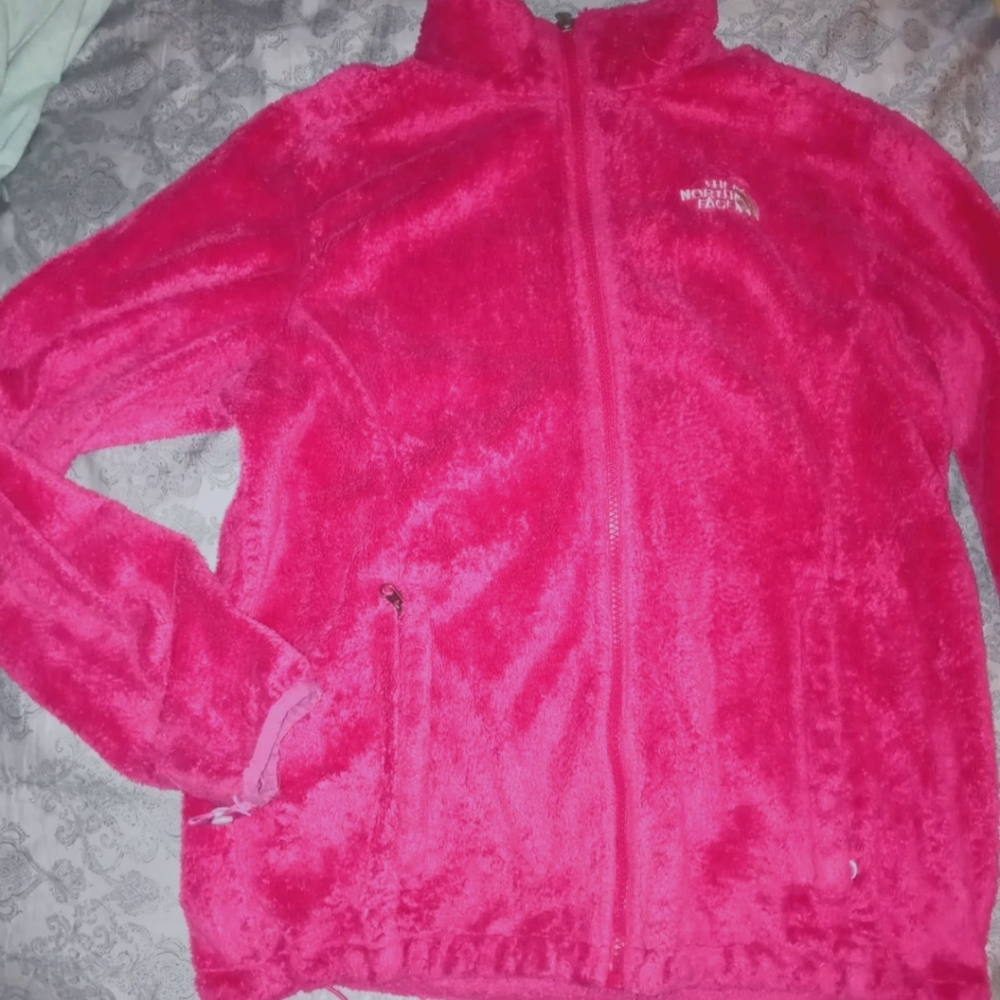 The North Face Osito pink fleece jacket
